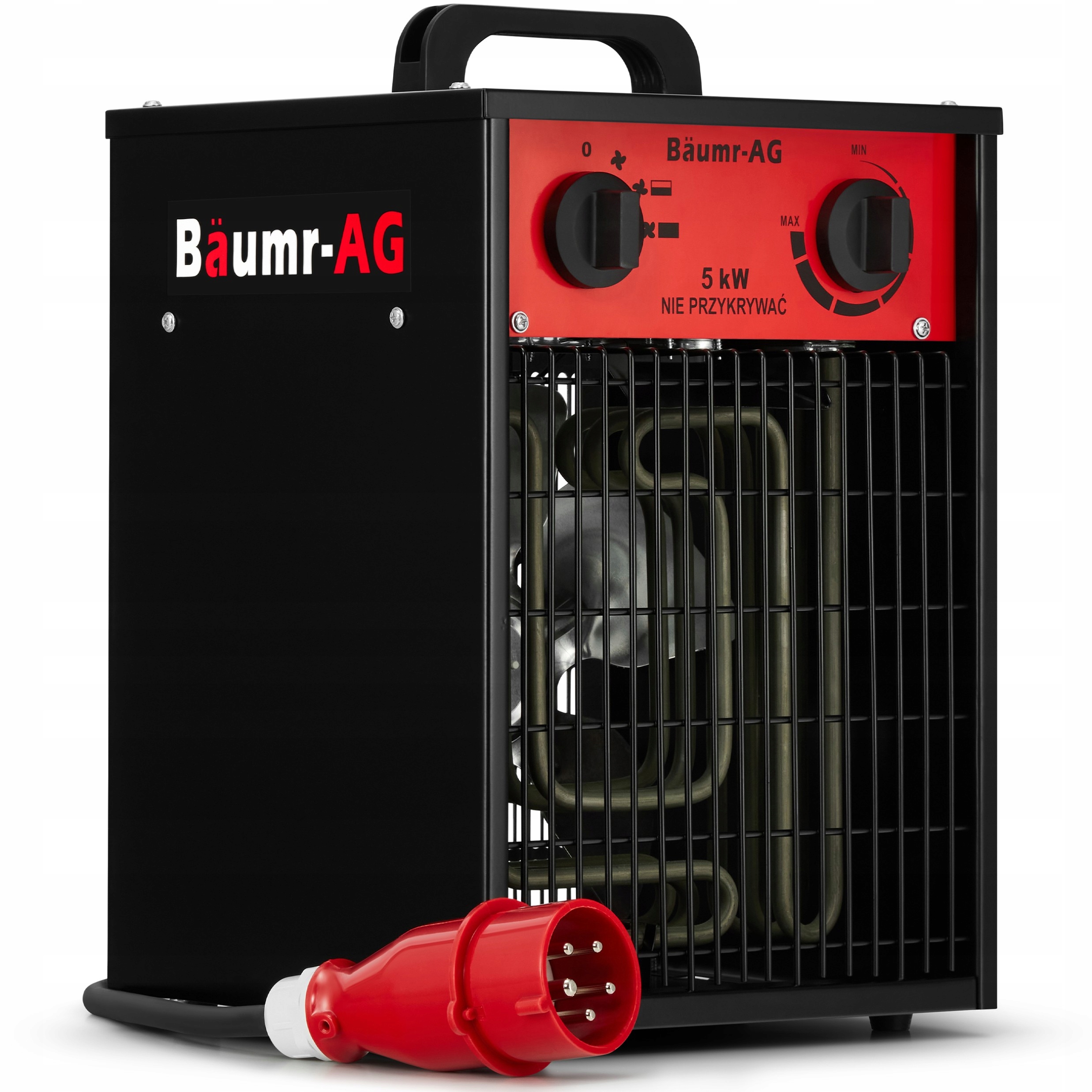 BAUMR-AG elektrický ohrievač 5kW 5000W ventilátor dúchadlo 400V výkon